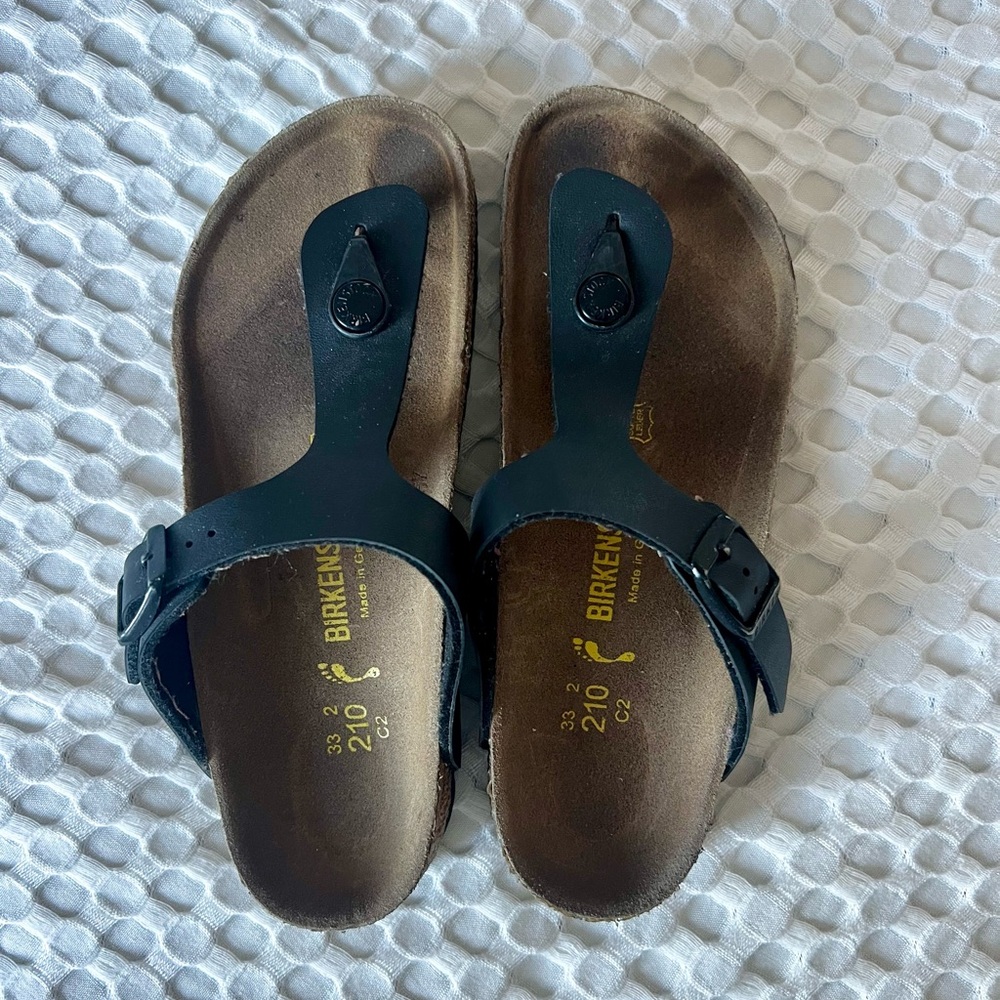 Birkenstock Gizeh Black Sandals 5Y